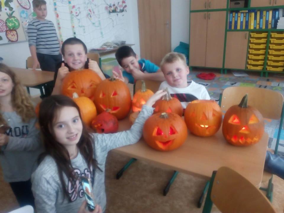 Strašidelné dýně.